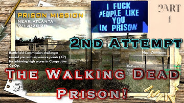 Walking Dead Prison Nazi Zombie Custom Map - THIS MAP IS EPIC!!! - 2nd Attempt part 1