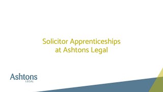 Solicitor Apprenticeships at Ashtons Legal