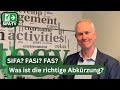 Fachkraft Für Arbeitssicherheit Was Ist Die Richtige Abkürzung SIFA FASI F A S 2025