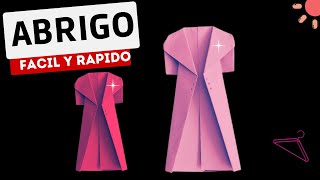 Paper coat. Origami for beginners | Doovi