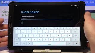 Cómo quitar y añadir cuenta de Google en SAMSUNG Galaxy Tab E - iniciar sesión en cuenta de Google
