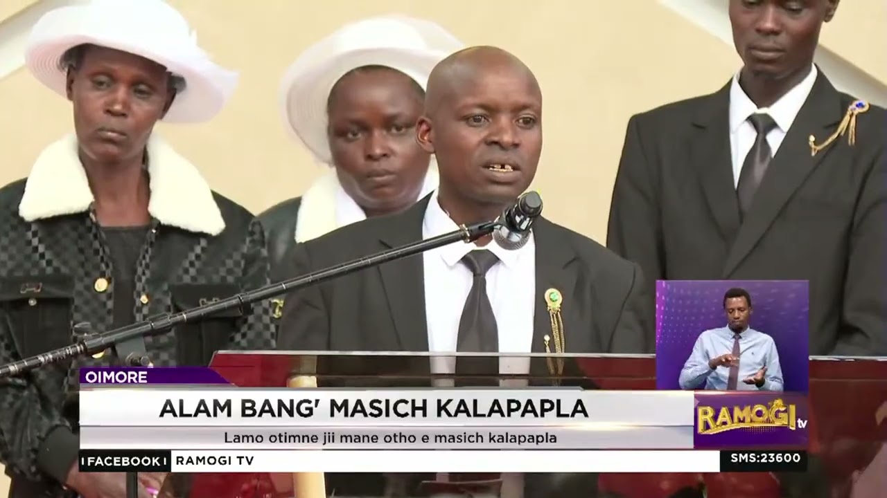 In e jal mane ahero kapod atin; Nayiano owacho kinde ma oywago jaode Johana Ng'eno.