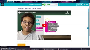 Lección 4: "Bucles anidados" de Code.org
