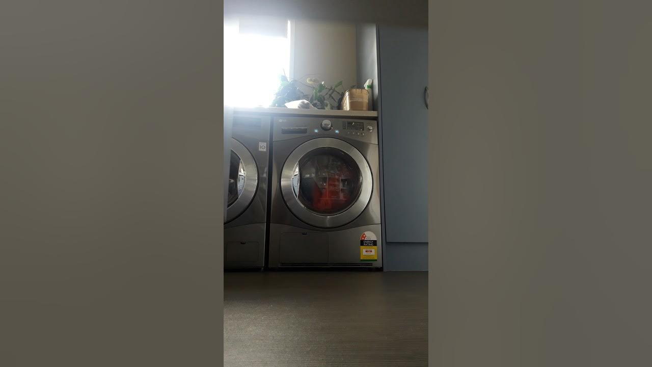 lg dryer drying clothes on warm cycle YouTube