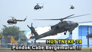78th TNI Anniversary 2023 .. Apache AH-64E , AS555 Fennec, NBO-105 Bolkow, AS332 Super Puma