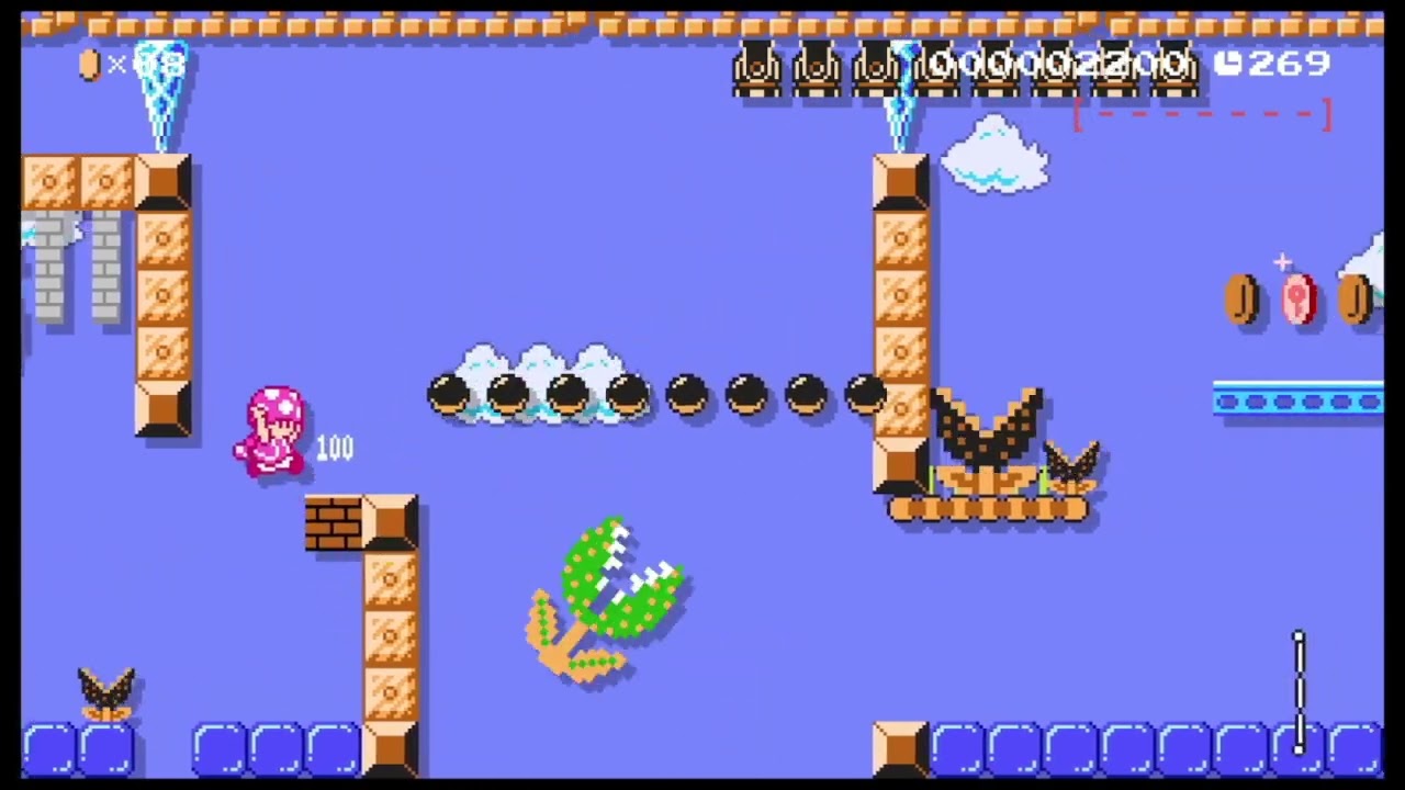 ◆Shining - Cannon - Challenge◆ by ふわり°【Super Mario Maker 2】