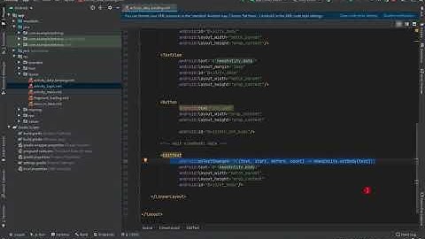 android data binding simple project in java