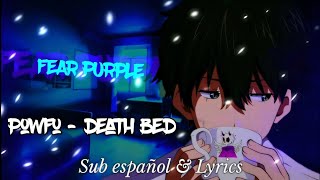 Powfu - death bed (coffee for your head) ft. beabadoobee - Sub español  & Lyrics