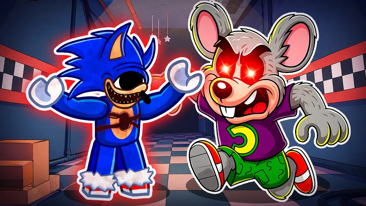 Becoming SONIC.EYX To Escape CHUCK E CHEESE in Roblox!