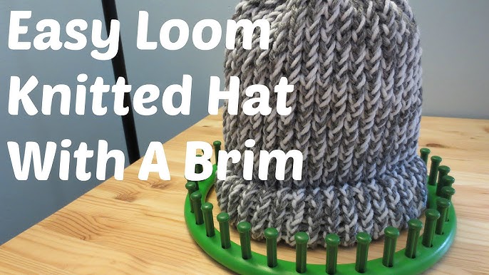 Easy Loom Knitting Hat Tutorial - absolute beginner friendly! 