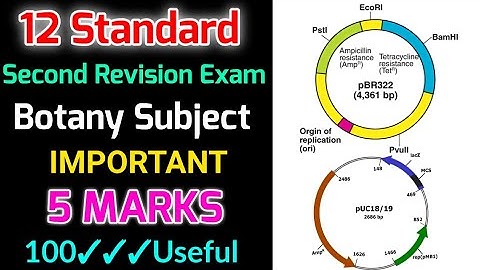 TN 12TH STD BIO-BOTANY SECOND REVISION EXAMINATION-2022 IMPORTANT 5 MARKS QUESTION II +2 BIO-BOTANY