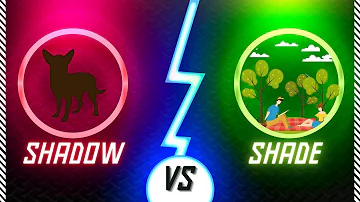 13 Shadow  vs  Shade - Confusing Words