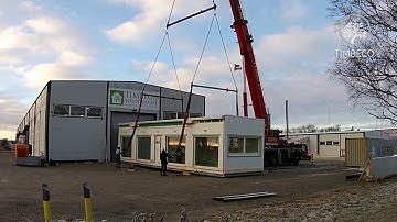 Installation of prefab building module