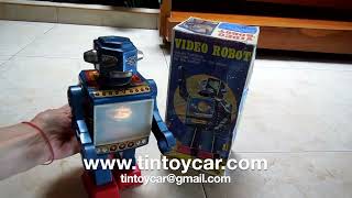 Video Robot in Repro Box Horikawa 60’s.  Compro Juguetes Antiguos de Hojalata.