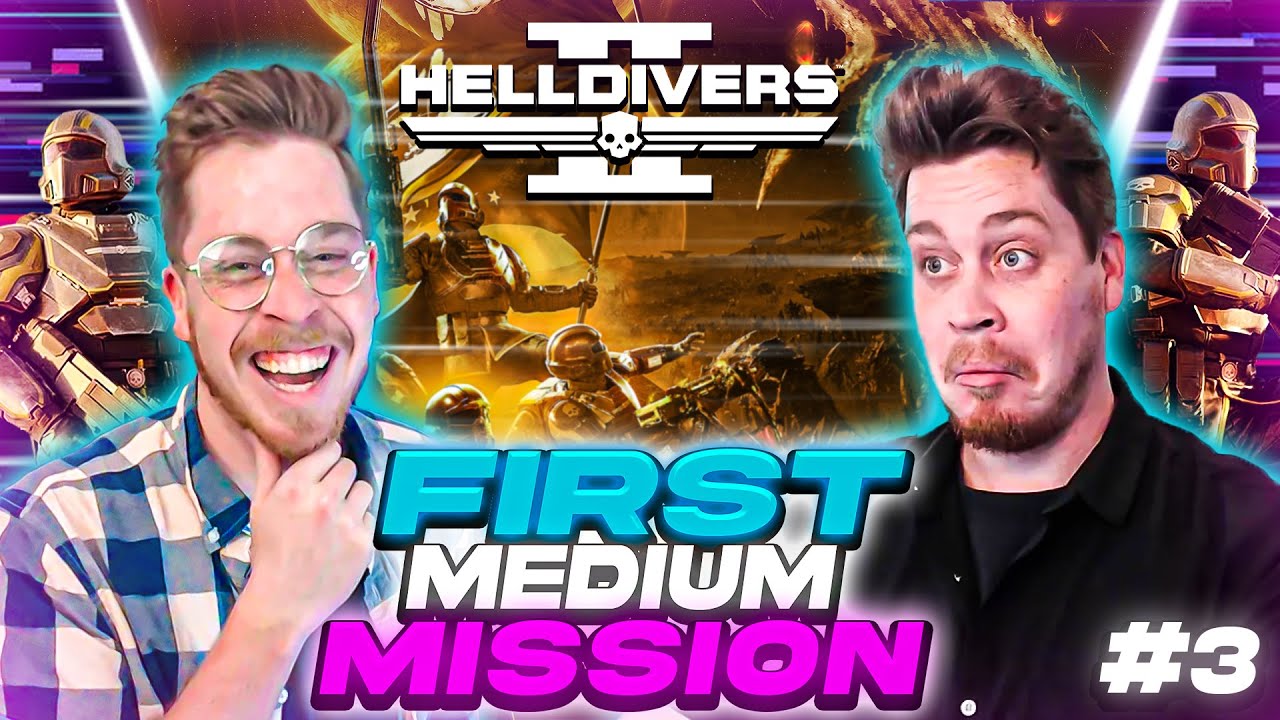 Helldivers 2 Part 3 | OUR FIRST MEDIUM DIFFICULTY MISSION WENT WILD 💥🤯