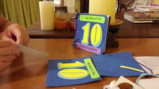 Craft a 10 Commandments Book Kid Craft