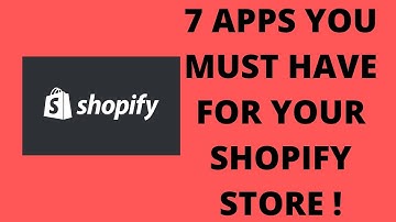 Top 7 Shopify Apps You SHOULD be using in 2021 (Ecommerce TIPS)