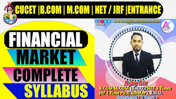 FINANCIAL MARKET ||  COMPLETE SYLLABUS || COMPLET COURSE JOIN NOW Contact   6394991271