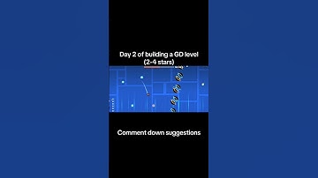Day 2 of building a GD level #acidic #geometrydash #gd #shorts