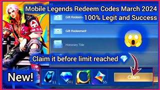 No Limit: Mobile Legends New Redemption Codes March 29, 2024 - MLBB Diamond Redeem code Today! 🎁🎁🎁