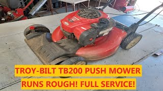 Troy-Bilt TB200 Push Mower | Runs Rough | Full Service!