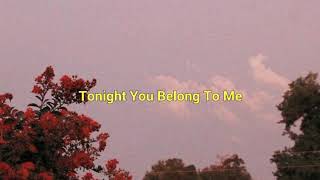 Video thumbnail of "Tonight You Belong To Me ~ cover by: bea marice (LEGENDADO//TRADUÇÃO)"