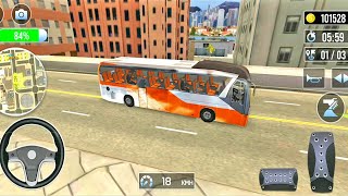 City Coach Bus Simulator 3D Game #5 | City Bus Drive 3D | Passenger Bus Android Gameplay | Bus Race screenshot 1