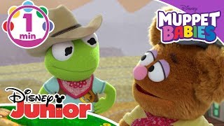 Muppet Babies | Song - Cowboy Kermit! 🎶 | Disney Junior UK