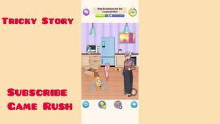 Tricky Story: Normal Level 79 | help grandma calm the naughty Walkthrough solution #trickystory