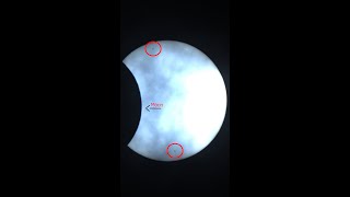 Partial Solar Eclipse and Sun Spots Captured! (25 October, 2022) #Shorts