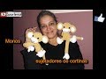 Monos a crochet  (técnica amigurumi) Sujetadores de cortinas