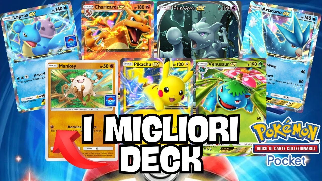 I MIGLIORI DECK su POKÉMON TCG POCKET per PVP e CPU - YouTube