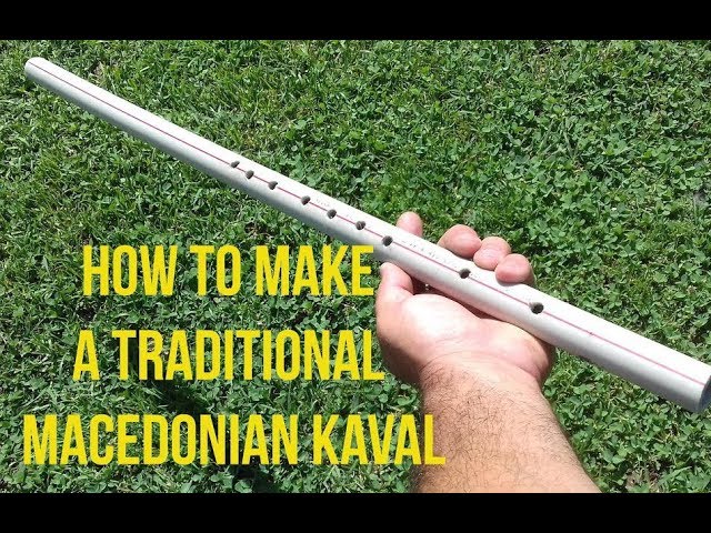 How to make a traditional Macedonian KAVAL PVC pipe / Musical instrument DIY for FUN class=