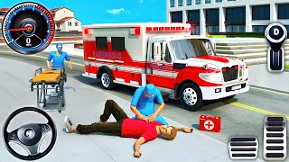 City Ambulance Rescue Driving - 911 Emergency Ambulance Simulation 3D - Android gameplay screenshot 1