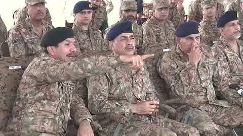 COAS, visited the Tilla Field Firing Ranges (TFFR) today to witness Exercise Hammer Strike.| ISPR
