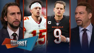 Chiefs SB berth adds to Mahomes ‘great legacy', Bengals praise Joe Burrow | NFL | FIRST THINGS FIRST