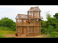 Survival in the Rainforest! Build Most Wonderful Three Story House Made of Bamboo &amp; Wood [Part 1]