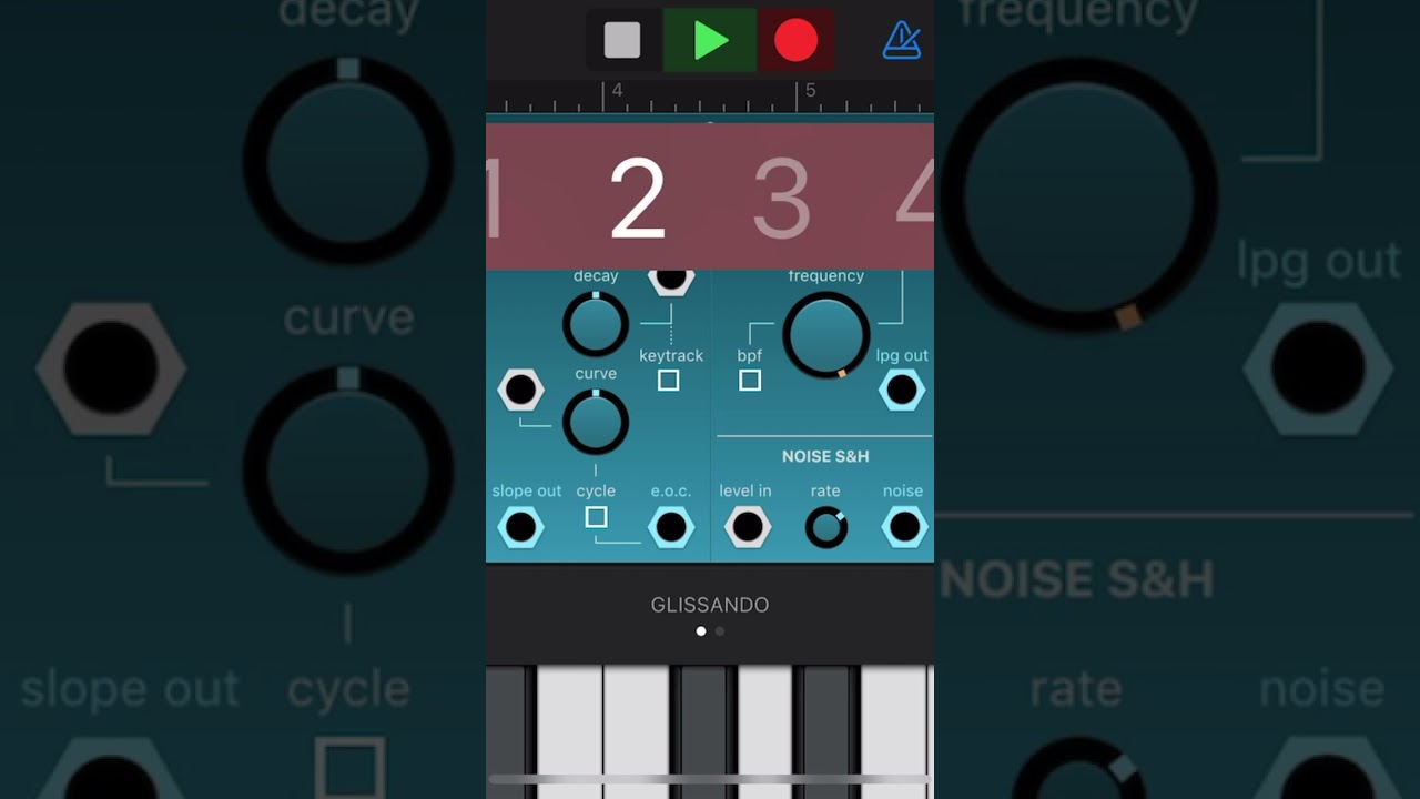 iOS GarageBand resetting LFO fader in Ripplemaker and Frequency in BB17