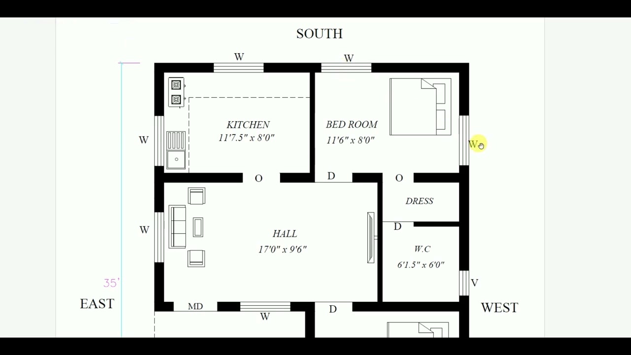 25 x 35 North facing building plan as per vastu tamil @2D3DDesign2020
