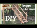 Treppe aus Holz selber bauen | DIY Holztreppe Anleitung | Gartenprojekt 2017 | 🔥 Franks Shed 🔥