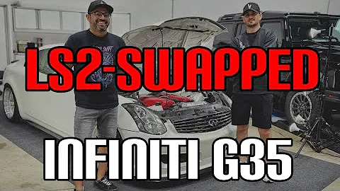 LS SWAPPED G35: HOLY CRAP! Build info & driving review (INFINITI meets CORVETTE/GTO LS2 V8 POWER!)