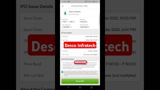 Desco infratech ipo review #ipo #iporeview #ipotech #shorts #shortvideo #shortsfeed #short