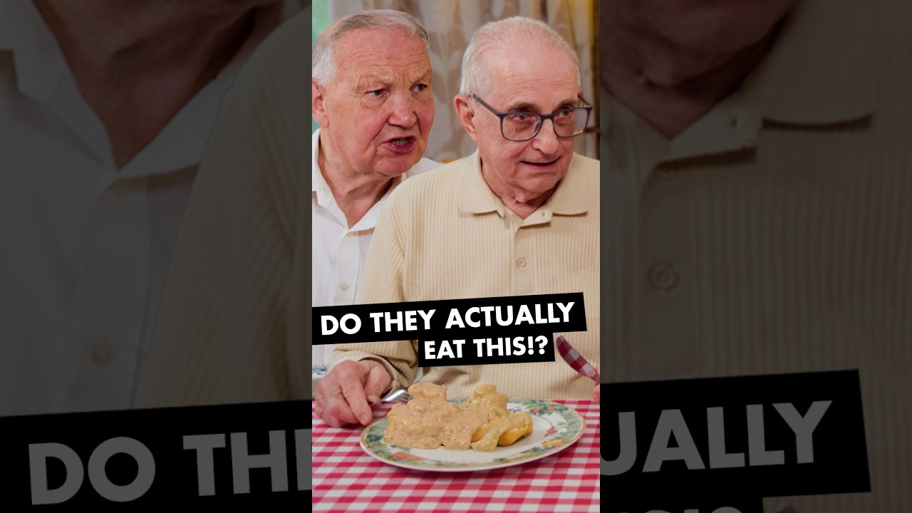 British Grandparents try Biscuits and Gravy for the first time!