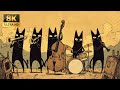 Jazz for Working &amp; Study • Black Cats Relaxing Jazz Nights for Creative Focus &amp; WORK