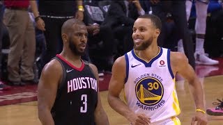 Chris Paul Shimmys on Stephen Curry - Game 5 | Warriors vs Rockets | 2018 NBA West Finals
