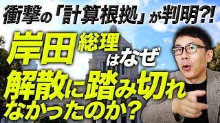 衝撃の「計算根拠」が判明？！自民党岸田総理はなぜ解散に踏み切れなかったのか？サキシル凄いぞ！｜上念司チャンネル ニュースの虎側