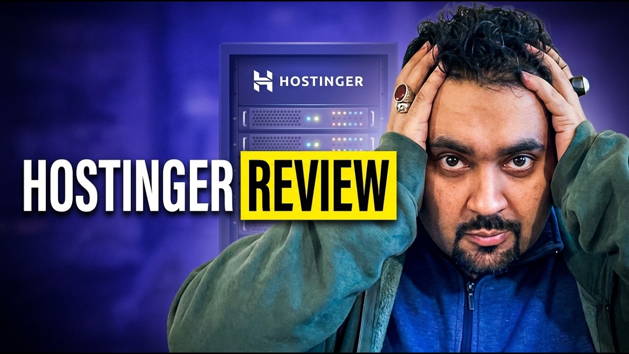 Hostinger Review 2026: Why I Use Hostinger for My Own B… — Transcript