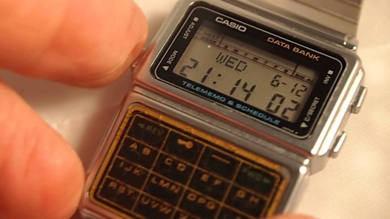 Vintage Casio Dbc 600 Data Bank Calculator Watch From The 80 S Made In Japan Youtube