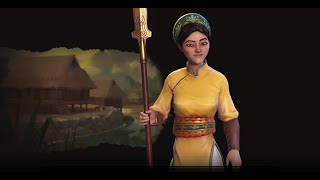 Civilization 6 All 55 leaders (Greeteing Speech) (New Frontier Pass) (Sort by Era)