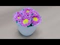 Easy foam flower making/easy home decor/paper craft/simple flower